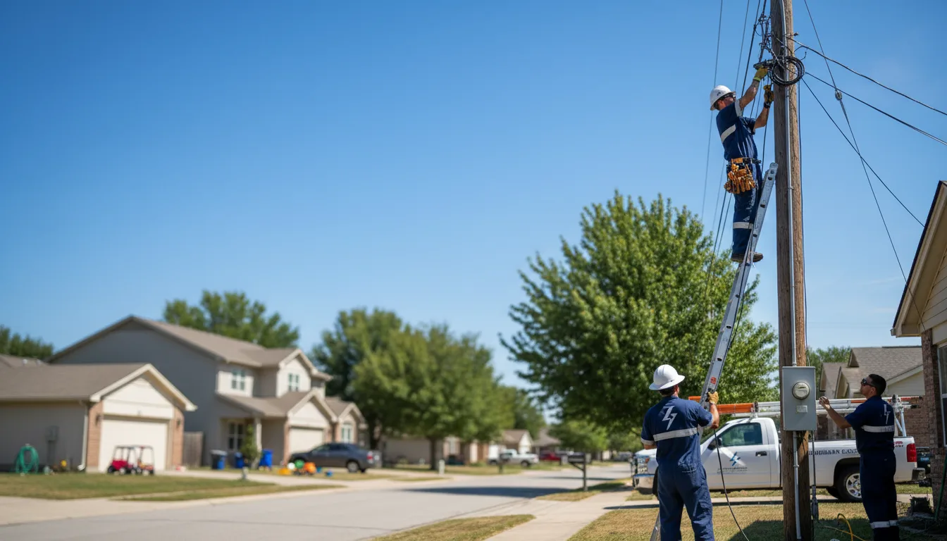 Residential electrician providing installation services in Hildreth, NE